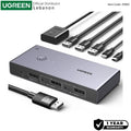 UGREEN 8K 2Ports DISPLAY PORT KVM Switch Box, Control 2 PC’s Sharing Single Monitor and 3 USB-A + 1 USB-C Ports - CM695 25962