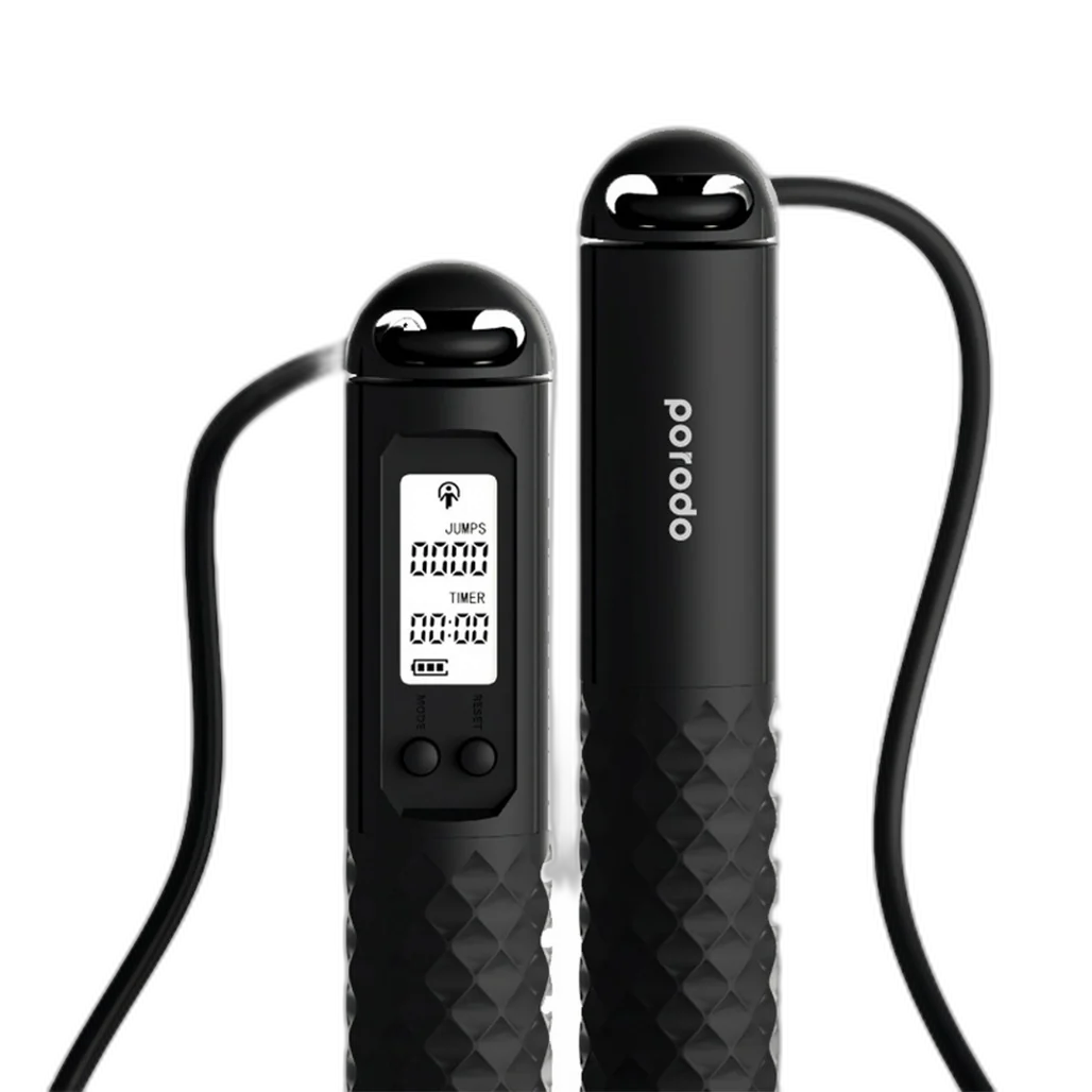 Porodo Lifestyle Smart Skipping Rope - Black