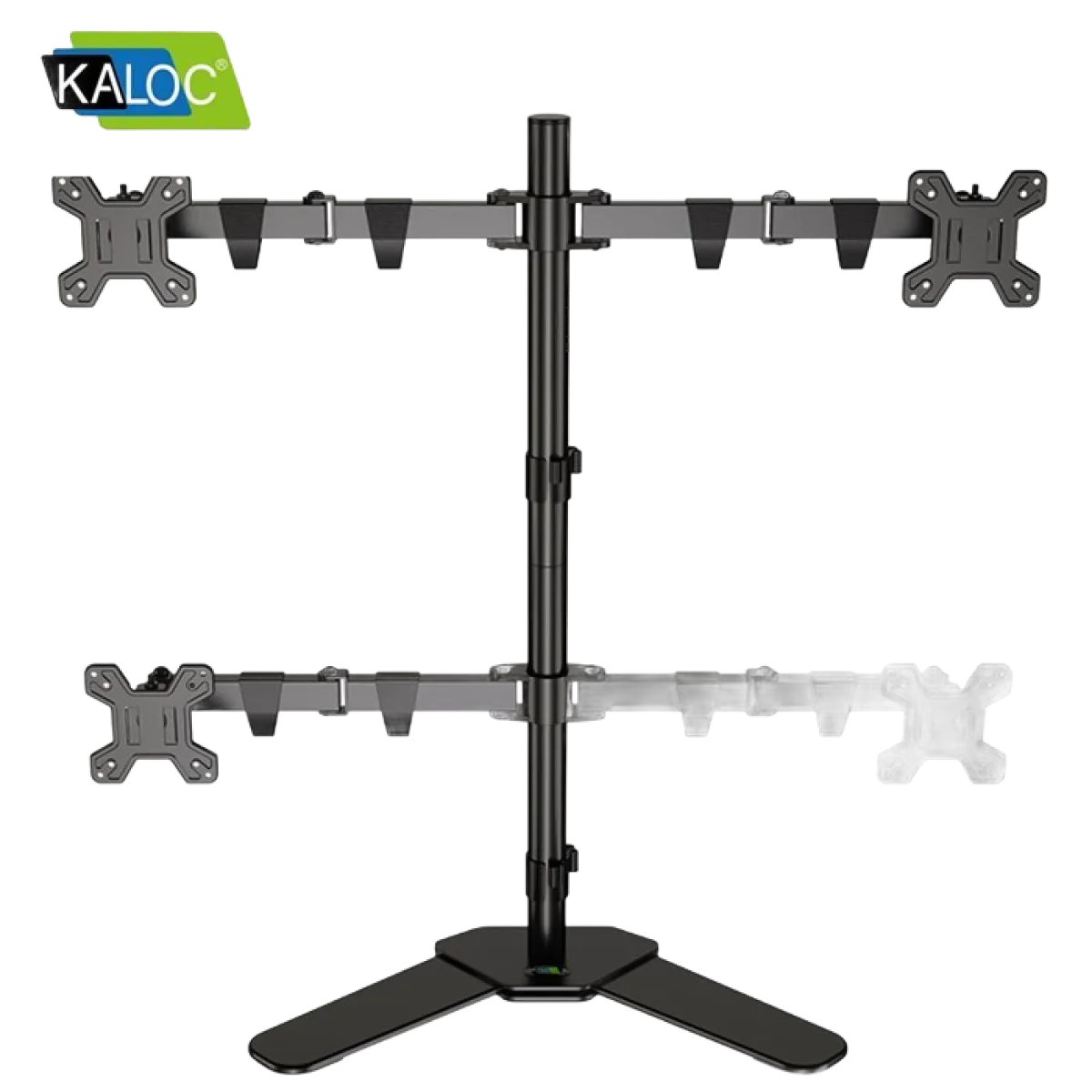 Kaloc DW240-T 4 Monitor Desk Mount Heavy Duty Fully Adjustable Stand 17" to 27"