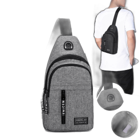 Multifunctional Chest Bag CB406, Shock-resistant Grey