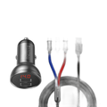 Baseus Car Charger Dual USB 4.8A 24W with 3-in-1 Cable 1m