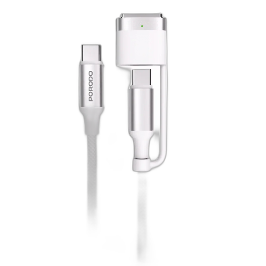 Porodo 2-In-1 Cable Magsafe 3 Charging Cable
