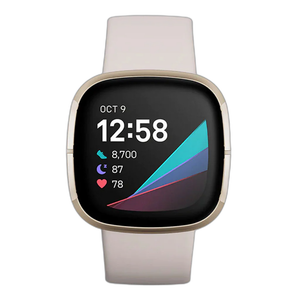Fitbit Sense Lunar White - Smart Fitness Watch