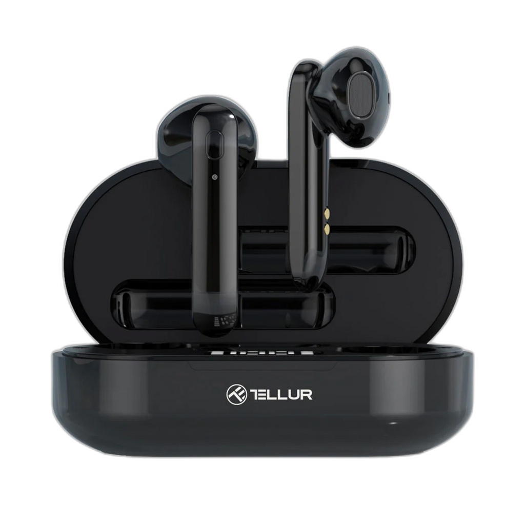 Tellur Flip Black - Bluetooth True Wireless Earphones