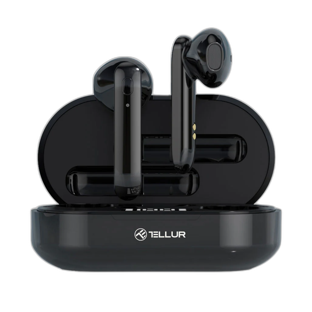 Tellur Flip Black - Bluetooth True Wireless Earphones