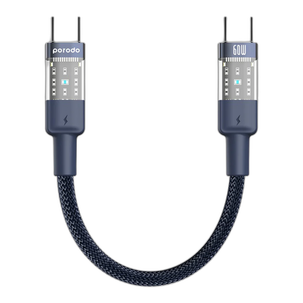 Porodo Braided 60W PD - C to C Fast Charging Cable