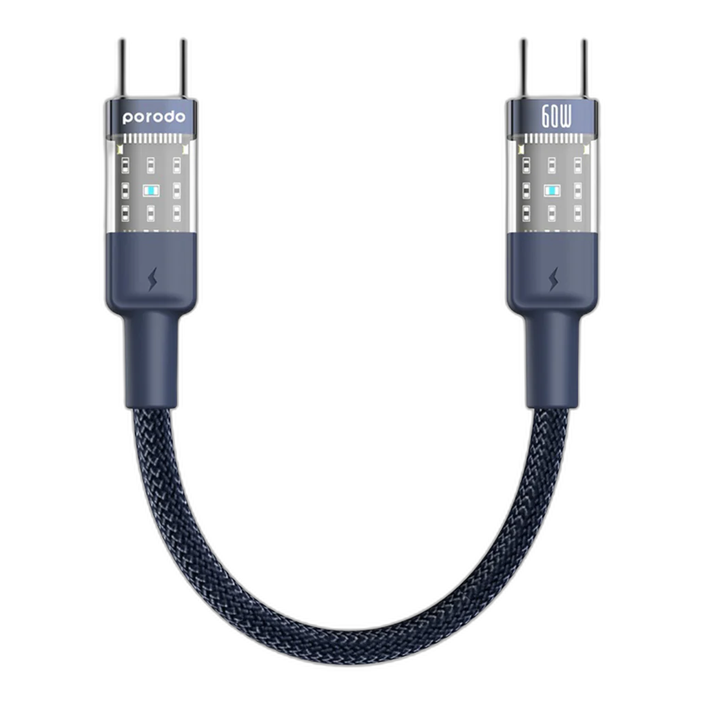 Porodo Braided 60W PD - C to C Fast Charging Cable