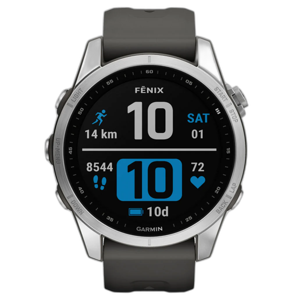 Garmin FÄNIX 7S Silver With Graphite Band