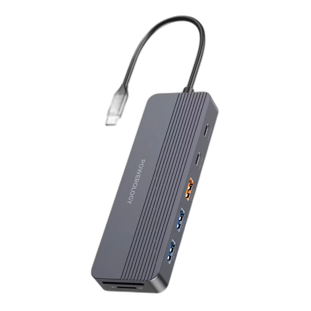 Powerology 12-in-1 USB-C Multi-Port Hub