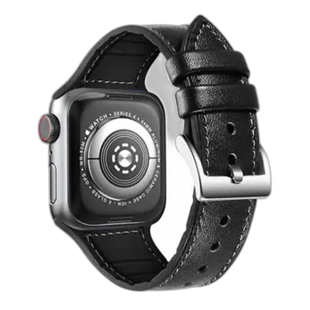Green Lion Leather Link Watch Strap For Apple Watch