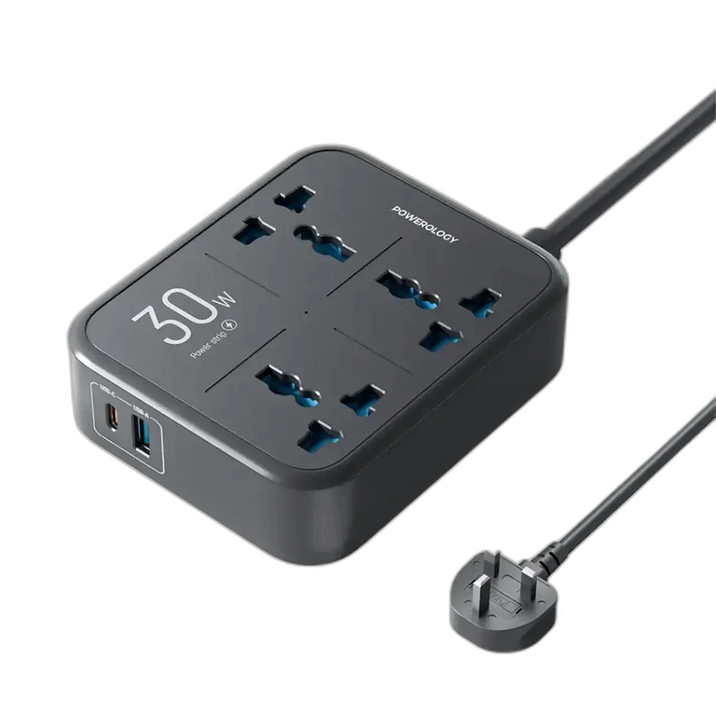 Powerology Power Strip 3250W 3AC - Black