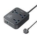 Powerology Power Strip 3250W 3AC - Black
