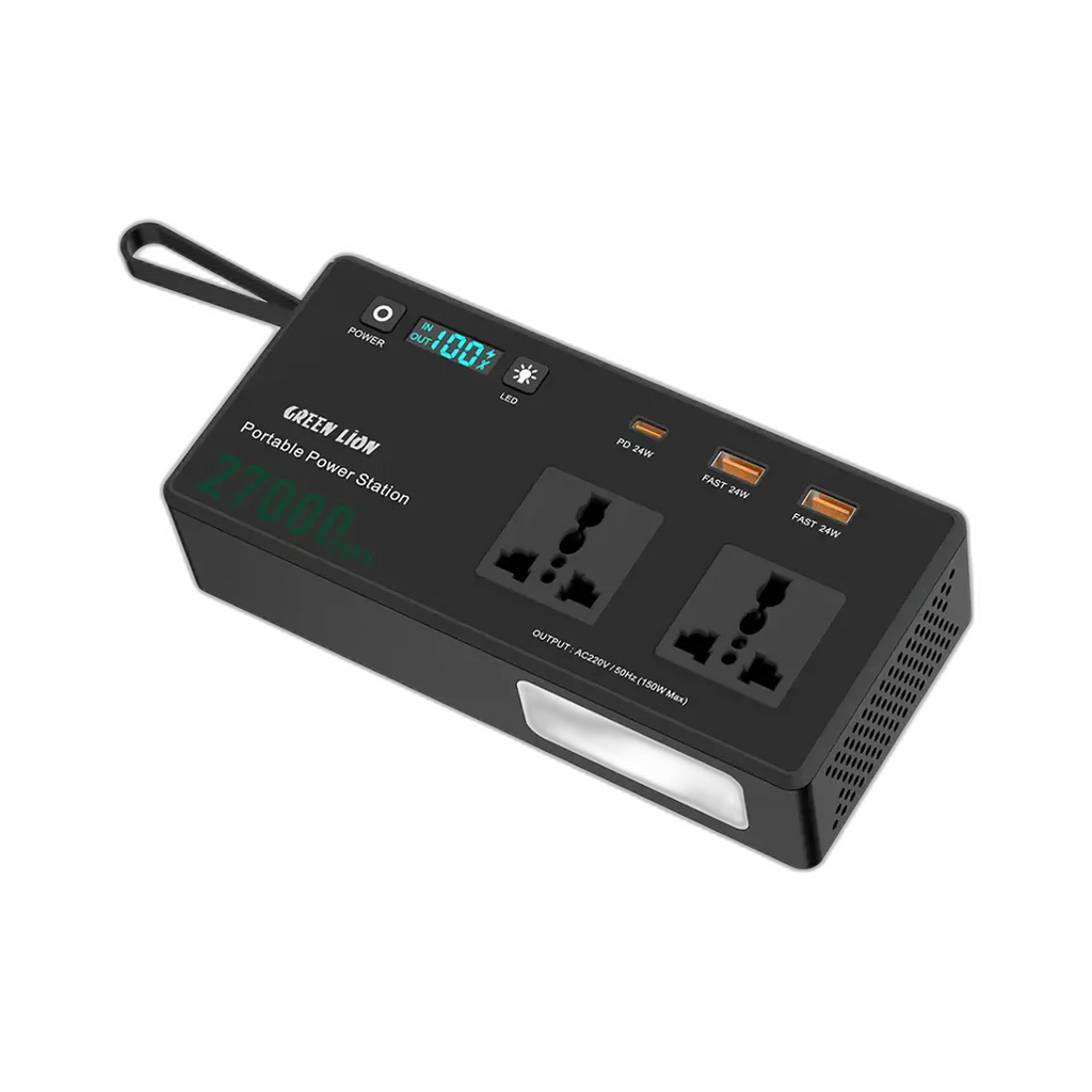 Green Lion Volt Mate 27000mAh Power Station - Black
