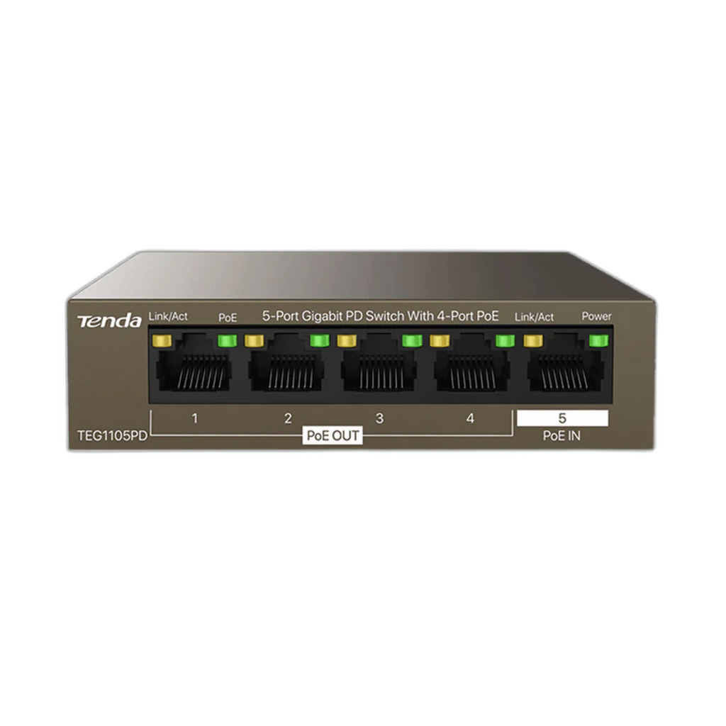 Tenda TEG1105PD 5-Port Gigabit PoE Switch