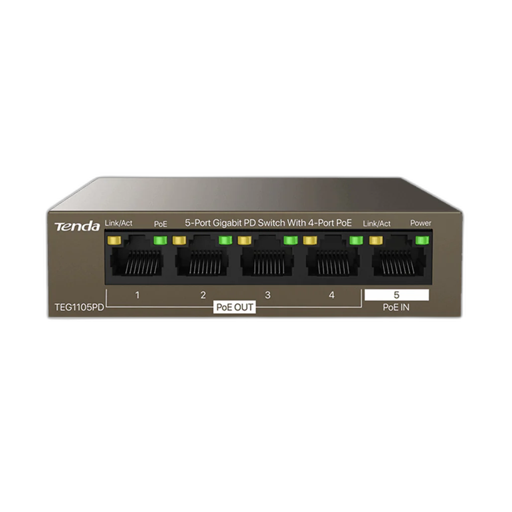 Tenda TEG1105PD 5-Port Gigabit PoE Switch