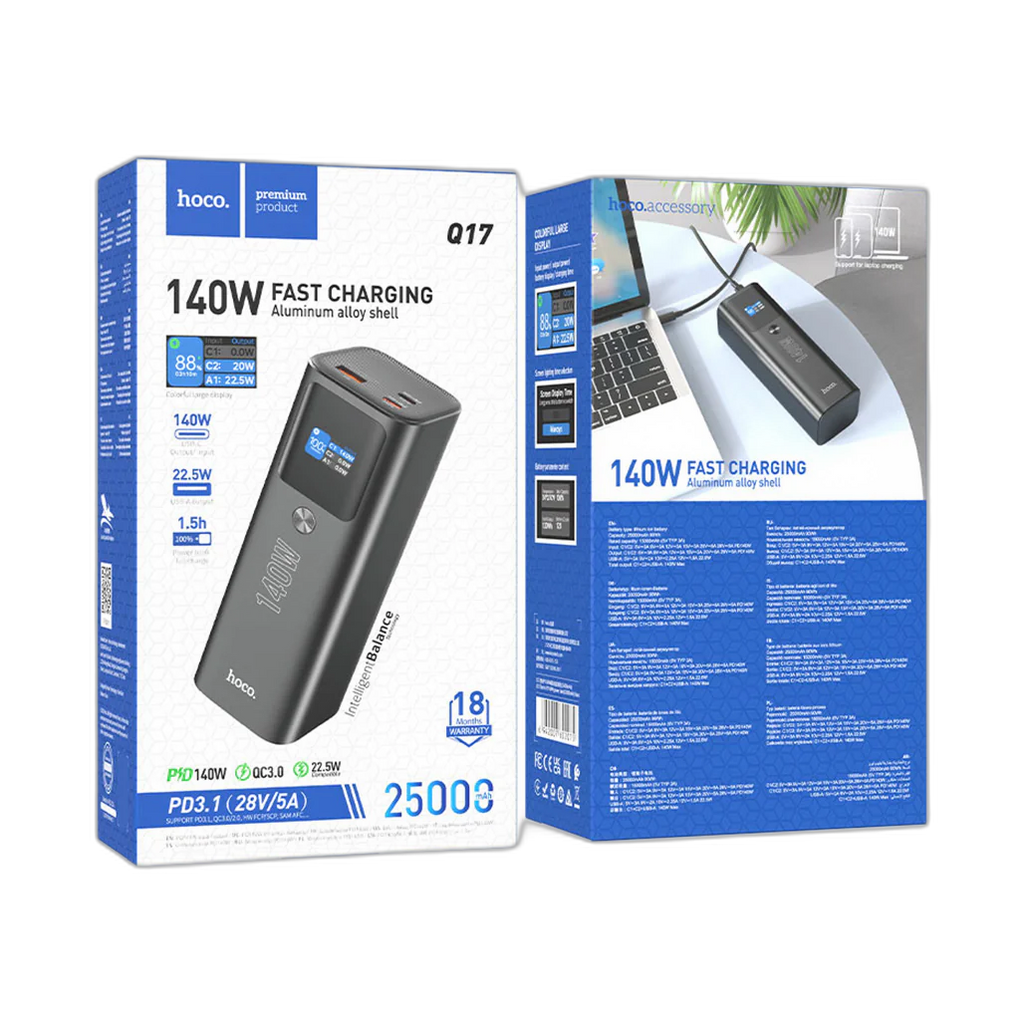 Hoco Q17 PD140W 25000mAh Power bank