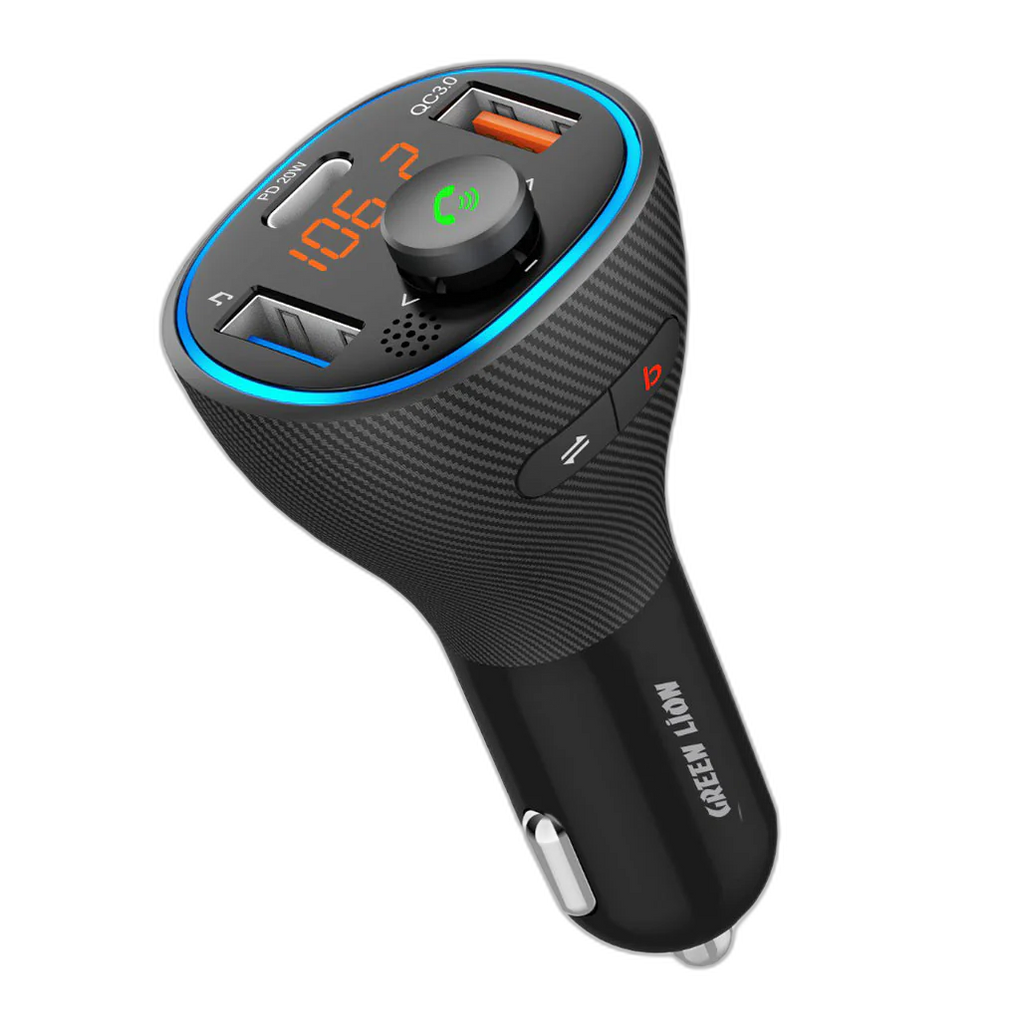 Green Lion Wireless Hands-Free Car Kit with FM Transmitter