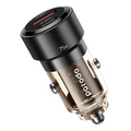 Porodo 75W Transparent Car Charger PD 45W QC 30W - Black