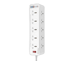 Promate PowerMatrix2-5M - 10AC Socket Space Efficient Power Strip
