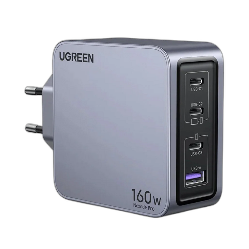 Ugreen Nexode Pro 160W GaN Mini Fast Charger - 4-Port USB-C & USB-A Power Adapter