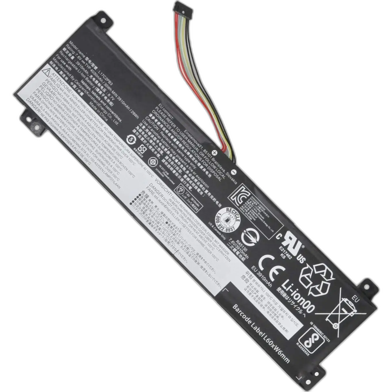 Original Cell Battery L17M2PB3 for Lenovo Laptops