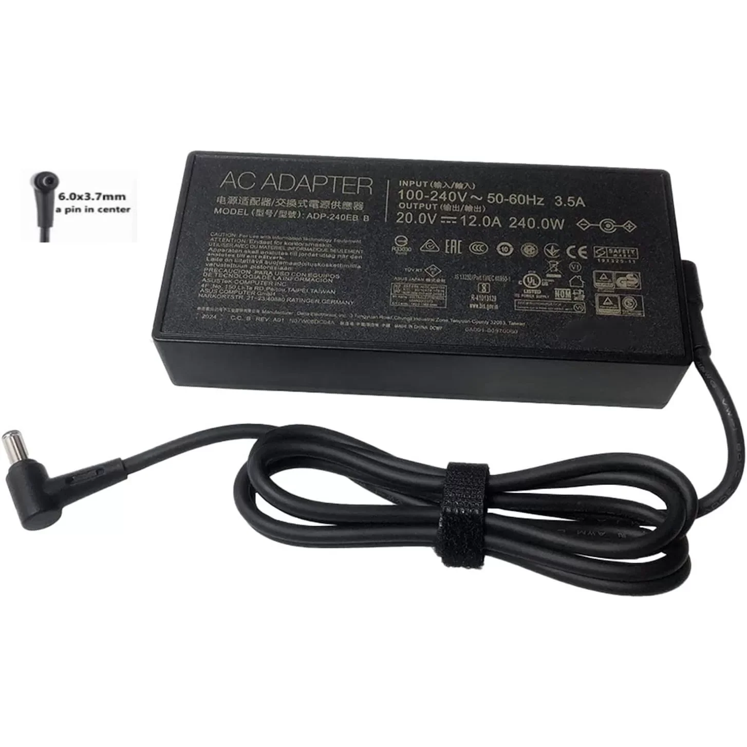 Original Adapter Charger Asus 20V 10A 200W 6.0x3.7mm
