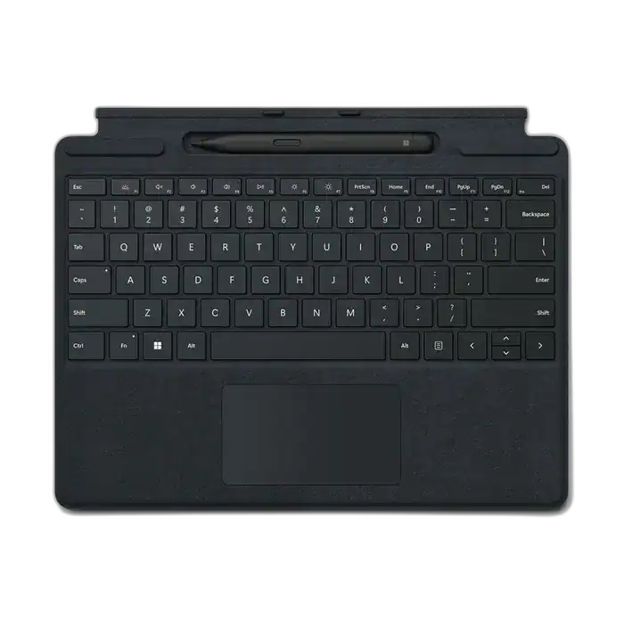 Microsoft Surface Pro 8, 9, 10, 11, X Signature Keyboard, Surface Slim Pen 2 storage and charging tray
