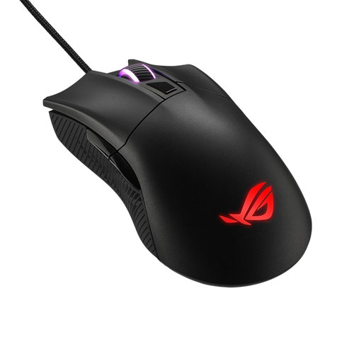 Asus ROG Gladius II 90MP01D0, Wired gaming mouse, RGB, 6 Programmable buttons, up to 6200 DPI