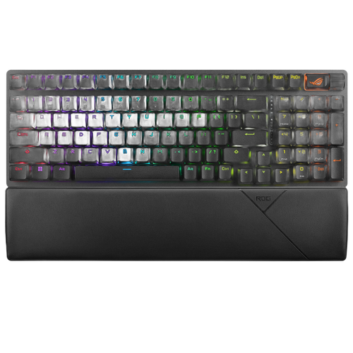 Asus ROG Strix Scope II 96 90MP0352-BKGA01, Wireless gaming keyboard, RGB, Intuitive Controls, Tri mode connectivity