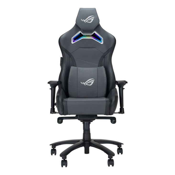 Asus ROG Chariot X Gaming Chair SL301W RGB, Aluminum frame, Premium PU Leather, Premium Materials, Gray