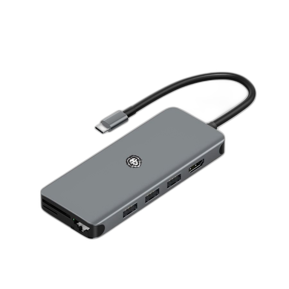 Green Lion 12 in 1 Multi Port Adapter Hub Type-C To USB-C