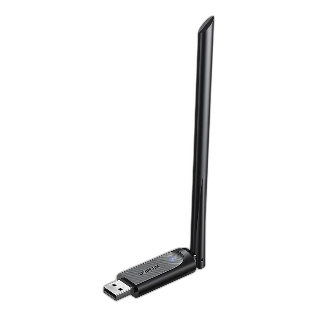 UGREEN AC650 High-Gain Dual Band 2.4GHz&5GHz Wireless USB Adapter, 6dBi High Gain Antenna - CM496 90339