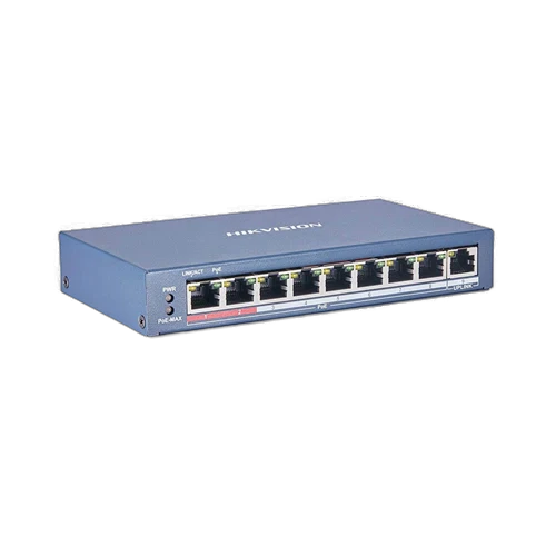 Hikvision DS-3E0109P-E/M 8 Ports Ethernet Unmanaged POE Switch
