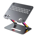 Porodo 17.3" Adjustable Aluminum Laptop Stand with RGB