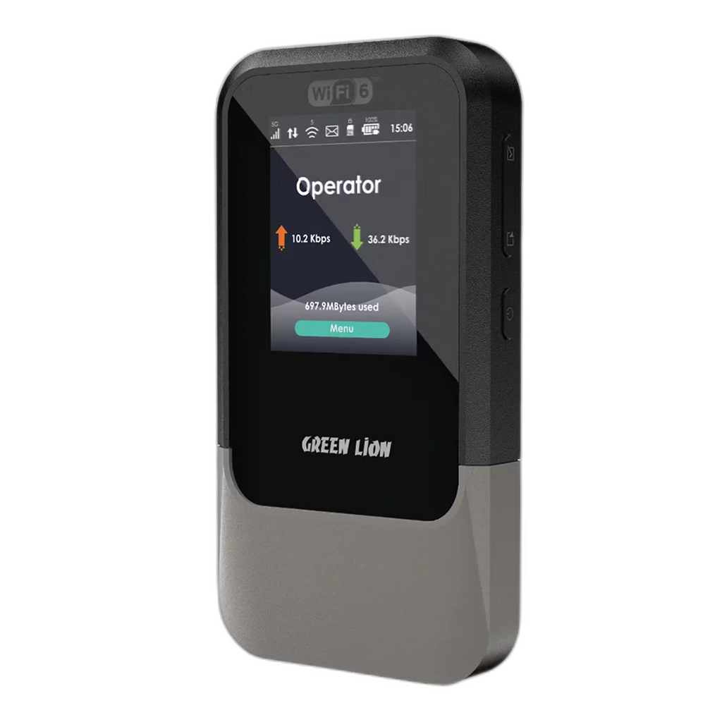 Green Lion Connect 5G Portable MiFi Router - GNCO5GRTRBK - Black