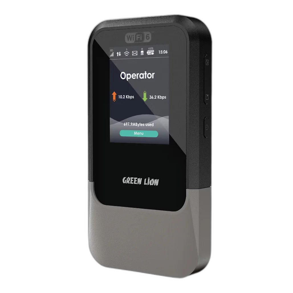 Green Lion Connect 5G Portable MiFi Router - GNCO5GRTRBK - Black