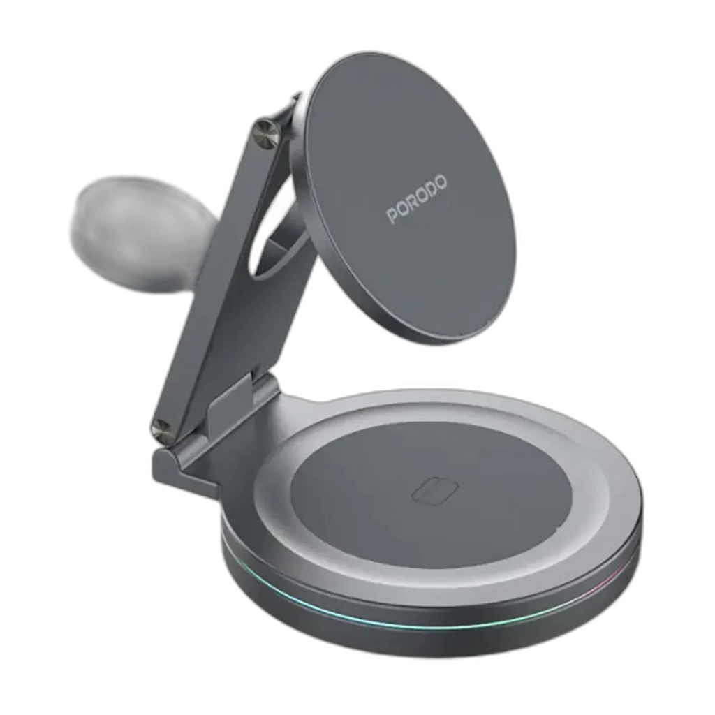 Porodo Rotating Base Three-Device Wireless Charger
