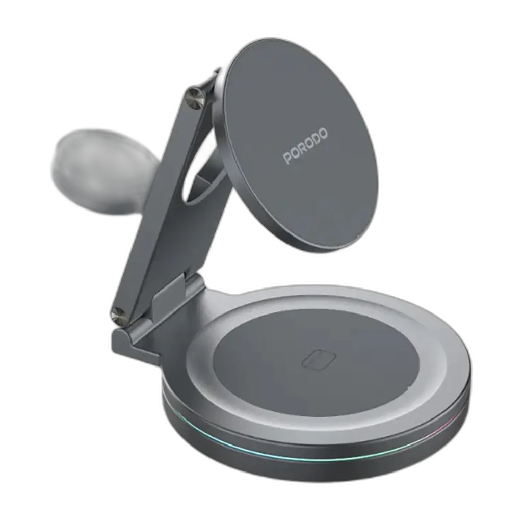 Porodo Rotating Base Three-Device Wireless Charger
