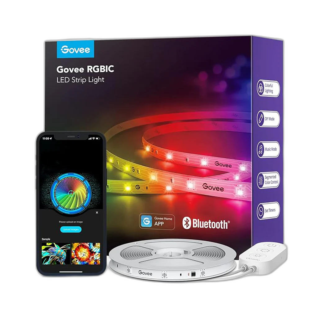 Govee RGBIC LED Strip Lights, 32.8ft Smart LED Lights