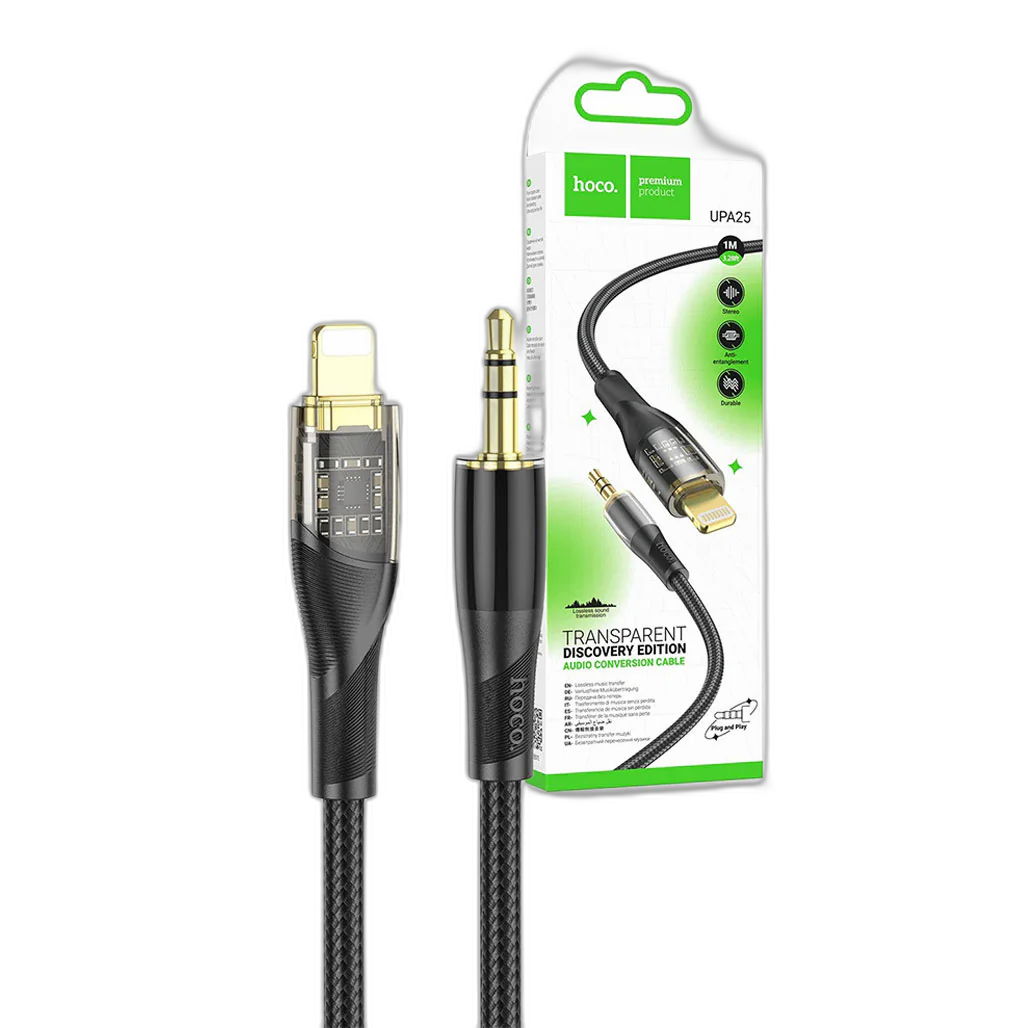 Hoco Lightning for 3.5mm AUX Cable 1m UPA25