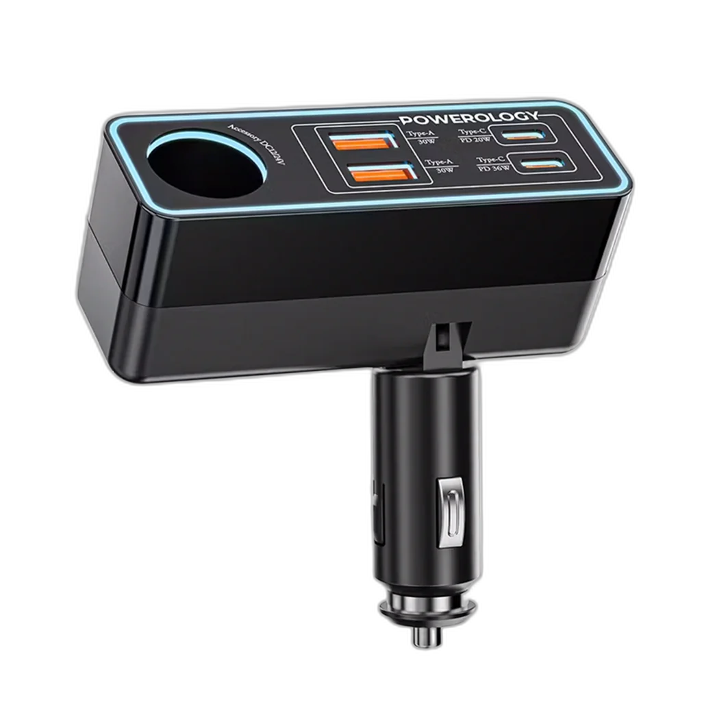 Powerology Brio 125W Multi-Port Car Charger