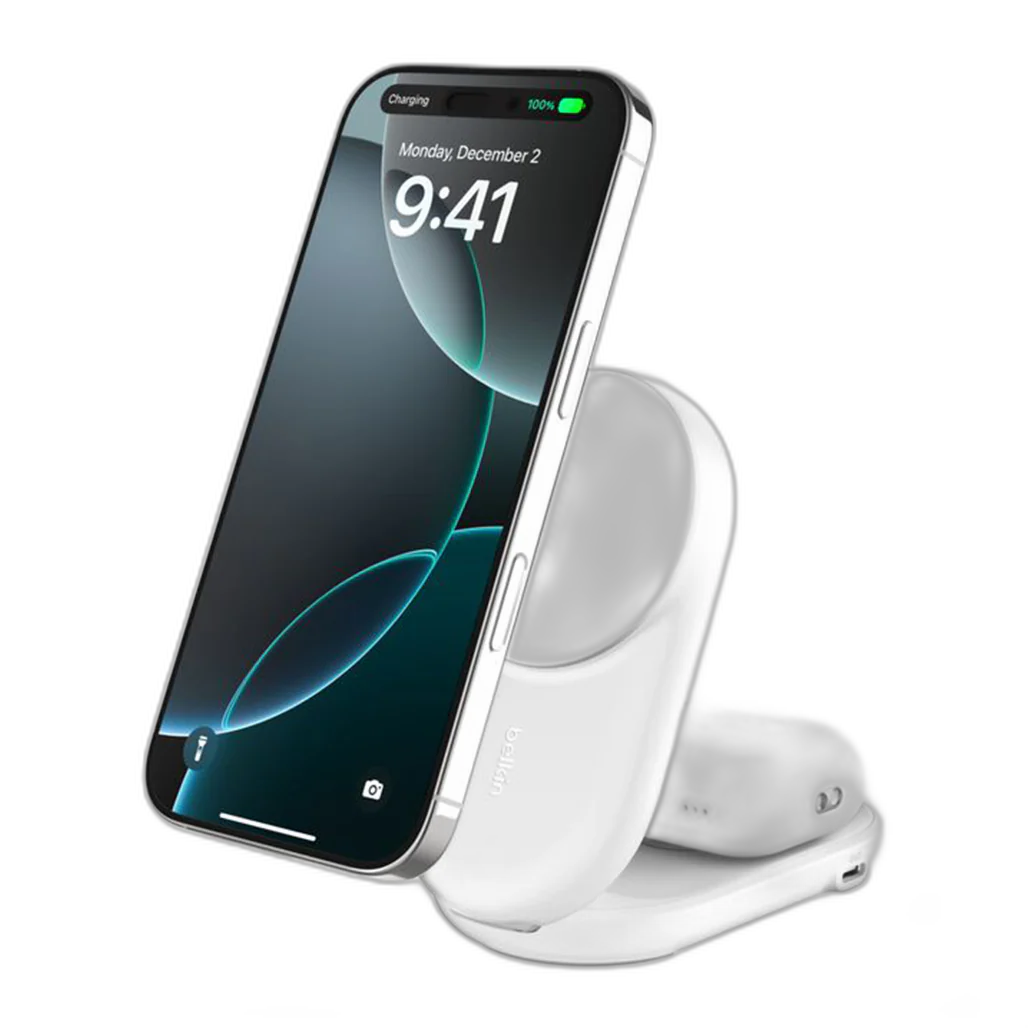 Belkin UltraCharge Foldable 2-in-1 Magnetic Charging Station - 25W