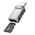 Green Lion SD Card Reader USB-C to Micro SD - Silver
