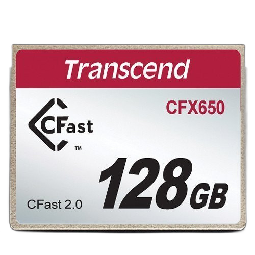 Transcend CFX650 128GB CFast 2.0 Flash Memory Card
