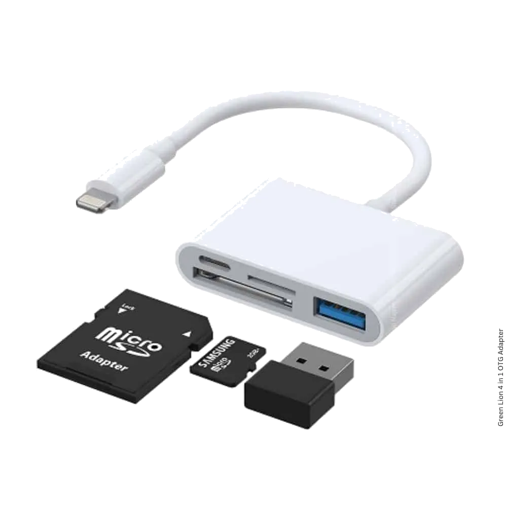 Green Lion 4 in 1 Lightning Ultimate OTG Adapter