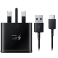 Samsung 15W Super Fast Charging USB Plug and USB-C Cable-Black