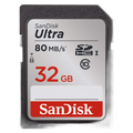 SanDisk Ultra 32GB Class 10 SDHC UHS-I Memory Card up to 80MB/s