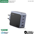 UGREEN NEXODE 100W GaN Tech, 4 Ports Charger for Phones