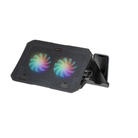 Fantech NC14 Notebook Cooler, efficient cooling performance, height adjustable with phone holder