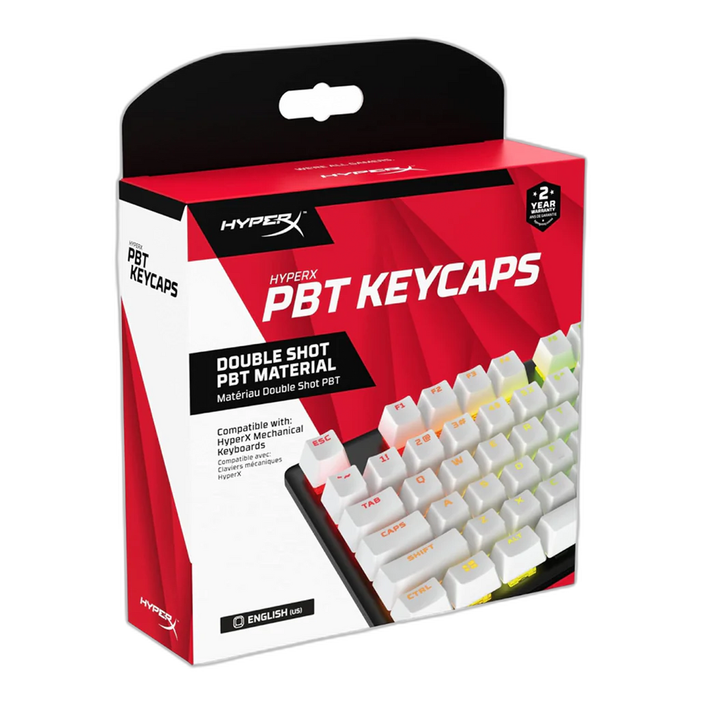 HyperX Full key Set White Keycaps PBT